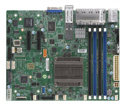 MBD-A2SDV-8C-LN8F - SuperMicro Atom C3758 Flex-ATX DDR4 8-Port Motherboard