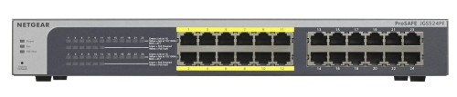 JGS524PE-100EUS - NetGear 24-Port Gigabit PoE+ Unmanaged Network Switch