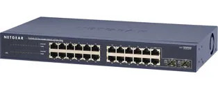 JGS524FGE - NetGear 24-Port Gigabit Rack-mountable Unmanaged Network Switch