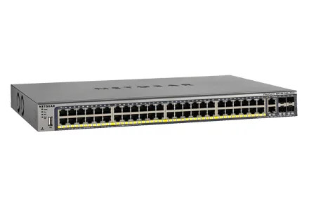 GSM7248P-100AJS - NetGear 48-Port Gigabit PoE+ 4 SFP Layer2 Managed Switch