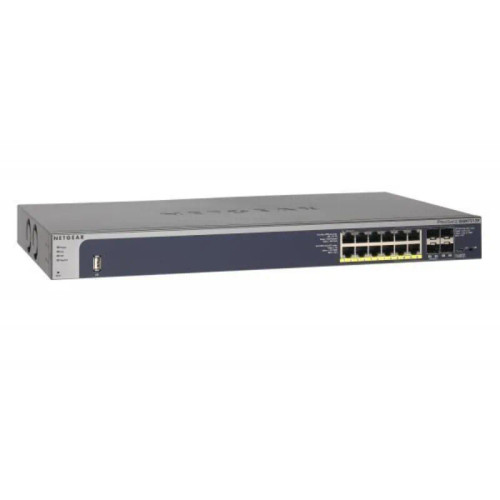 GSM7212P-100AJS - NetGear 12-Port Gigabit PoE+ Layer 2 Managed Network Switch