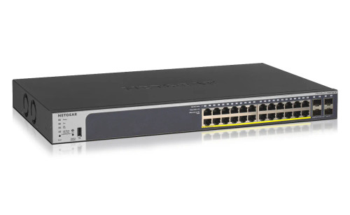 GS728TP-200EUS - NetGear 24-Port PoE+ Gigabit 4 SFP Layer 3 Switch