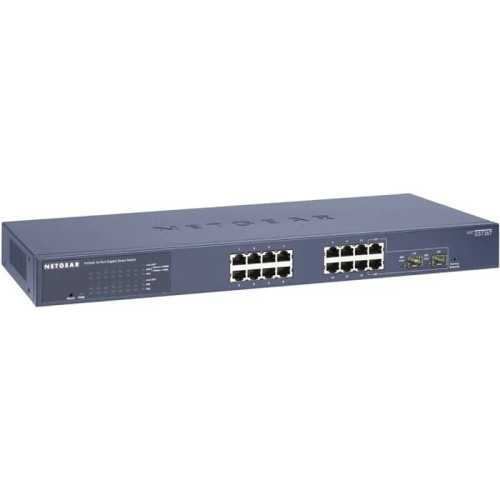 GS716T-300AJS - NetGear 16-Port Gigabit 2 SFP Layer 3 Network Switch