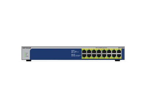 GS516PP - NetGear 16-Port PoE+ Gigabit Unmanaged Network Switch