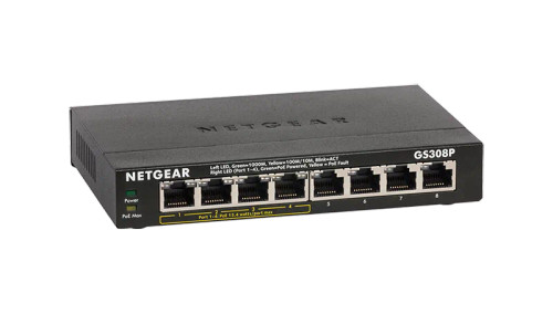 GS308P-100AUS - NetGear 8-Port Gigabit PoE Unmanaged Network Switch