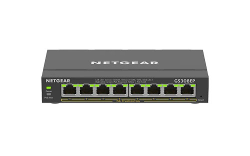 GS308EP - NetGear 8-Port Gigabit PoE+ Managed Network Switch