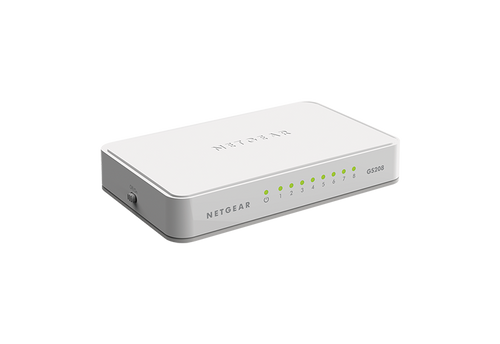 GS208V2 - NetGear 8-Port Gigabit Ethernet Home/Office Unmanaged Switch