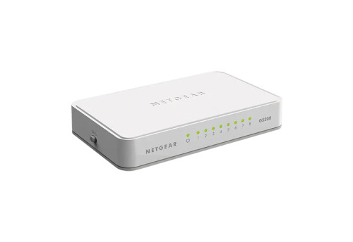 GS208v2 - NetGear 8-Port Gigabit Ethernet Unmanaged Network Switch