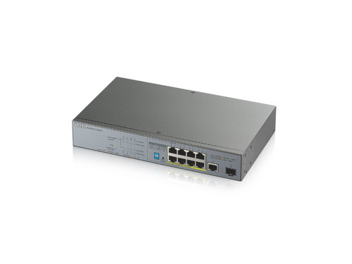 GS1300-10HP - ZYXEL 8-port GbE Unmanaged PoE Switch with GbE Uplink - 8