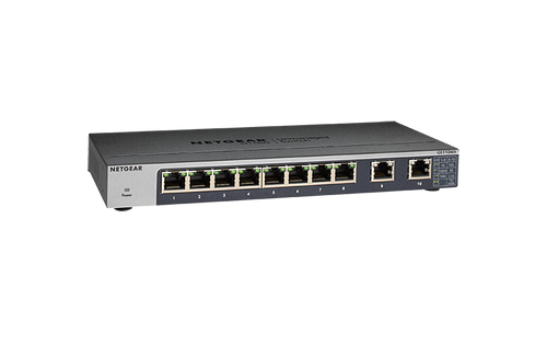 GS110MX - NetGear 8-Port Gigabit Ethernet with 2-Port Multi-Gigabit Unmanaged Switch