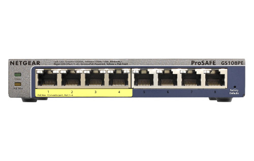 GS108PE-300AUS - NetGear 8-Port Gigabit PoE Layer2 Network Switch