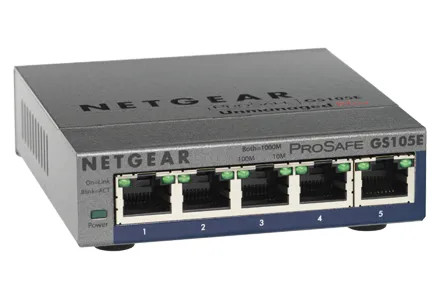 GS105PE-100EUS - NetGear 5-Port Gigabit PoE Layer2 Managed Network Switch