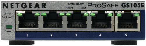 GS105E-200PES - NetGear 5-Port Gigabit Ethernet Network Switch