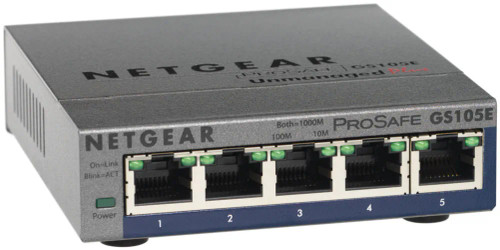 GS105E-100UKS - NetGear 5-Port Gigabit Ethernet Network Switch