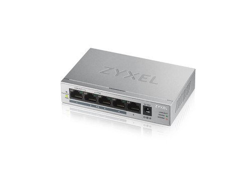 GS1005HP - ZYXEL 5-Port GbE Unmanaged PoE Switch - 5 Ports - Manageable - 2 Layer Supported - Twisted Pair - Desktop - 24 Month Limited