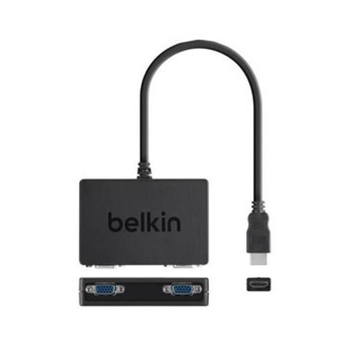F2CD063 - Belkin Dual View HDMI to 2 x Vga Dongle Adapter