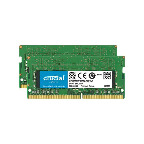 Crucial 4GB DDR4-2400MHz SoDimm Memory Kit for Laptop - Non-ECC Unbuffered CL17 260-Pin Single Rank - CT2K2G4SFS624A