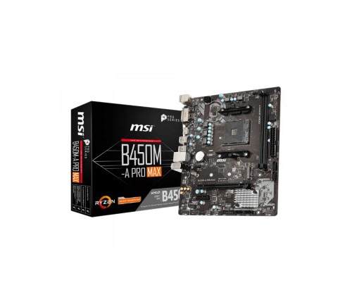 B450APROMAX - MSI B450-A PRO MAX Desktop Motherboard AMD B450 Chipset Socket AM4