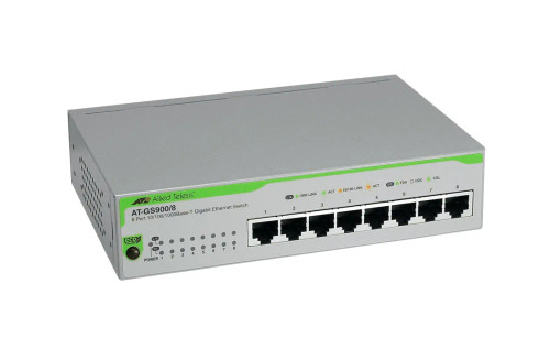 AT-GS900/8-30 - Allied Telesis 8-Port Gigabit Unmanaged Network Switch