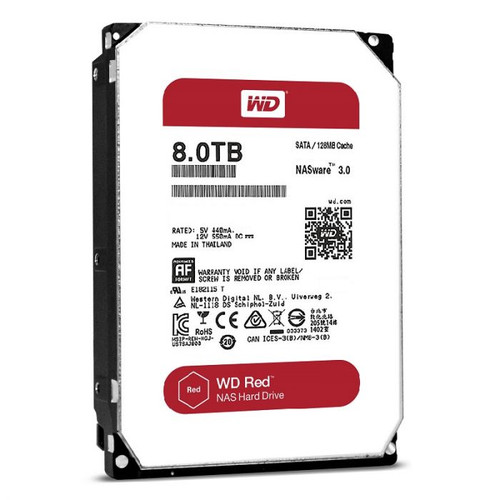 WD80EFZX Western Digital 8TB 5400RPM SATA 6.0 Gbps 3.5 128MB Cache Red Hard Drive