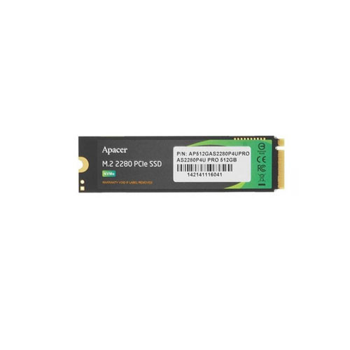 AP512GAS2280P4UPRO-1 - Apacer 512GB NVMe PCIe 3.0 x4 M.2 2280 SSD