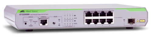 990-004268-50 - Allied Telesis 8-Port Gigabit Layer 2 Managed Switch