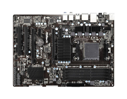 970 Extreme3 - ASRock Socket AM3+ AMD 970 + SB950 Chipset AMD Phenom II X6/ II X4/ II X3/ II X2/ AMD Athlon II X4/ II X3/ II X2/ AMD Sempron Processors Support DDR3 4x DIMM 5x SATA3 6.0Gb/s ATX Motherboard