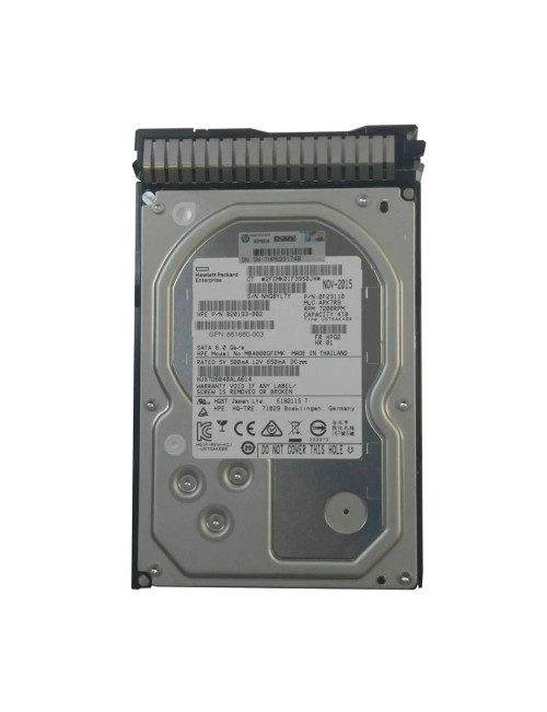 861680-003 - HP 4TB 7200RPM SATA 6Gb/s 3.5" HDD