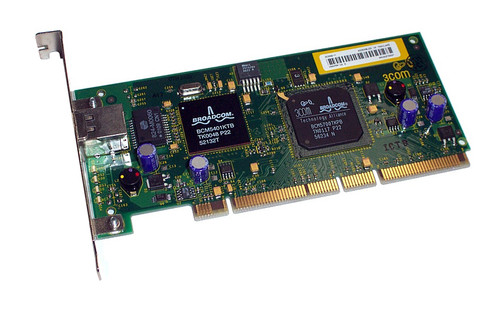 3Com Single-Port RJ-45 1Gbps Ethernet PCI-X Network Adapter for Servers