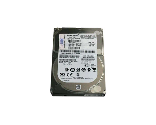 IBM 500GB SAS 6Gb/s 7200RPM 2.5 HDD w/ Tray for Storage System V3700 - Hot-Swappable, Compatible with IBM Storage V3700