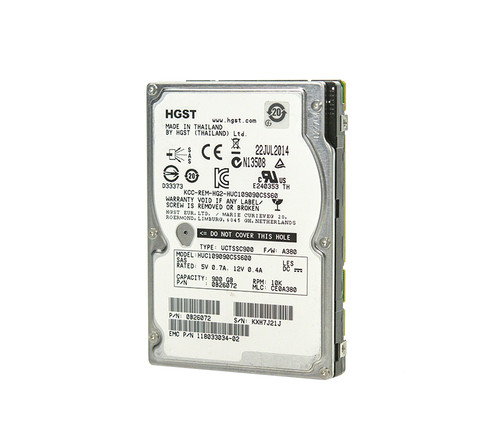 000B26072 - EMC / HGST Ultrastar C10K900 900GB 10000RPM SAS 6Gb/s 64MB Cache 2.5-inch Hard Drive