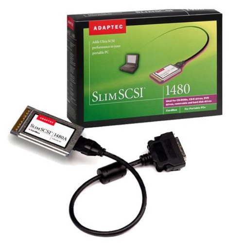 APA-1480A - Adaptec 32-Bit Slim SCSI Card with Cables