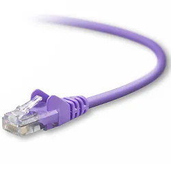 A3L791-15-PUR-S - BELKIN 15ft Cat5e Snagless Purple Network Cable