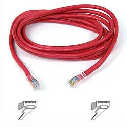 A3L791B50CM-RED - BELKIN 1.7ft Cat5e RJ45 UTP Red Cable