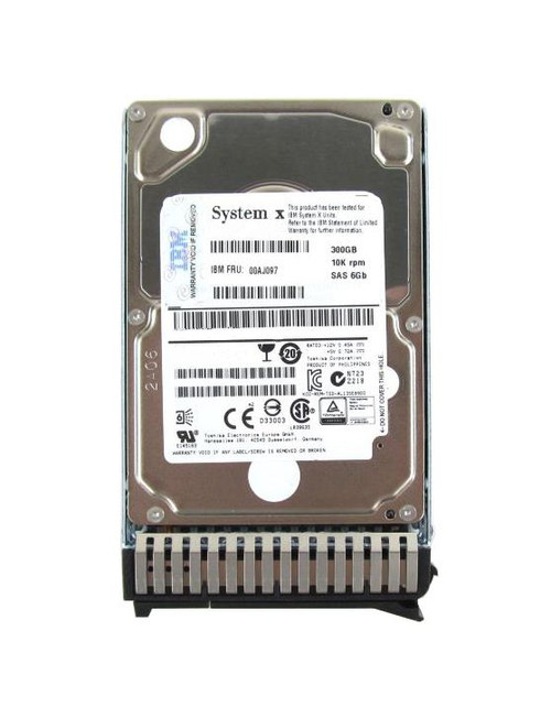 00AJ097 - Lenovo 300GB 10000RPM SAS 6Gb/s 2.5" Hot-Swap HDD