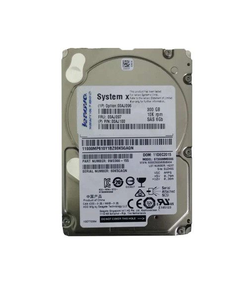 00AJ100 - IBM 300GB 10000RPM SAS 6Gb 2.5" Hot Swap HDD