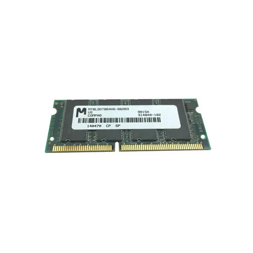 314849-102 - Compaq 64MB 100MHz PC100 CL2 144-Pin SoDIMM