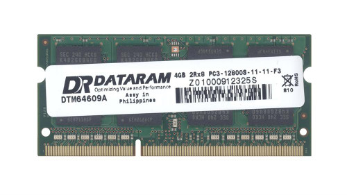 DTM64609A - Dataram 4GB DDR3-1600MHz CL11 204-Pin SoDIMM
