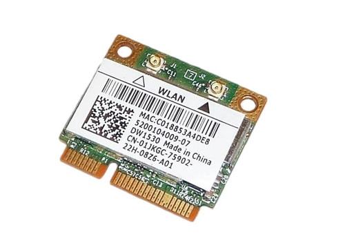 01JKGC - Dell Broadcom Wireless LAN DW1530 802.11A/B/G/N Half-Height Mini-PCI Express Card for Latitude E5420 / E6420