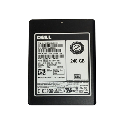 028F3R - Dell 240GB SATA 6Gb/s 2.5" SSD