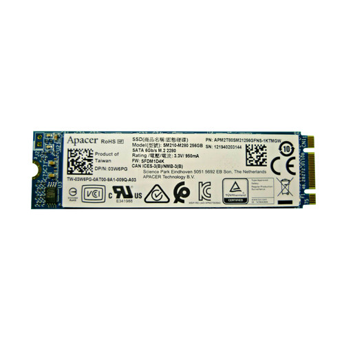 03W6PG - Dell 256GB SATA 6Gb/s M.2 2280 MLC SSD