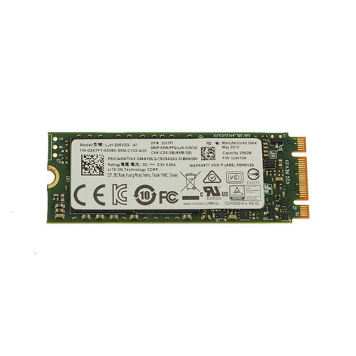 03X7F7 - Dell 256GB SATA 6Gb/s M.2 2260 MLC SSD