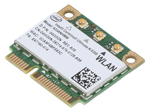 04W00N - Dell 6300 Draft N 802.11a/g/n PCIe Half-Height WLAN Card