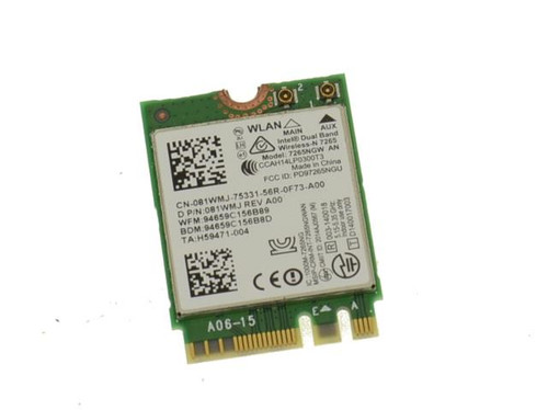081WMJ - Dell Dual Band WiFi Bluetooth 4.0 Half-Height WLAN Card