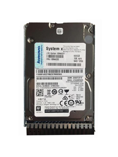 IBM 600GB 15000RPM SAS 12.0 Gbps 2.5 128MB Cache Hard Drive for ProLiant DL360p Gen8 Servers