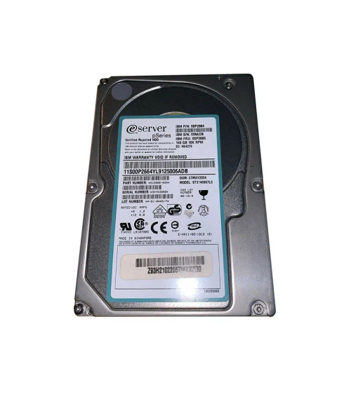 00P2665 - IBM 146GB 10000RPM Ultra320 SCSI 80-Pin HDD