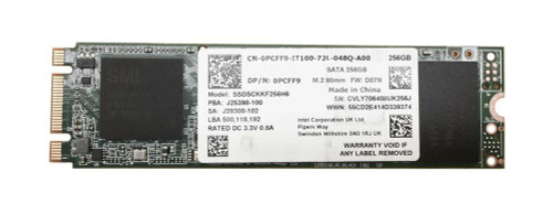 0PCFF9 - Dell 256GB SATA 6Gb/s M.2 2280 SSD