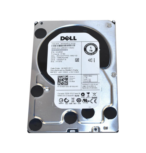 00V8G9 - Dell 1TB 7200RPM 3.5" SAS 6Gb/s HDD