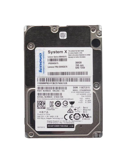 00WG676 - IBM 300GB 15000RPM SAS 12Gb/s 3.5" HDD