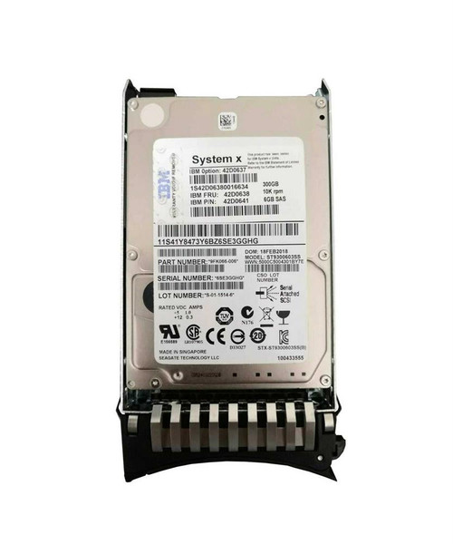 00WG706 - IBM 300GB 10000RPM SAS 12Gb/s 2.5" HDD